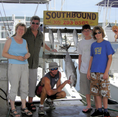 Fish caught fishing on the Charter Boat Southbound in Key West, Florida