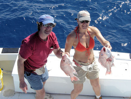 Red Snapper caught aboard Southbound in Key West Florida in 2006