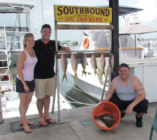 Yellow Tail Snapper  Caught in Key West fishing on charter boat Southbound