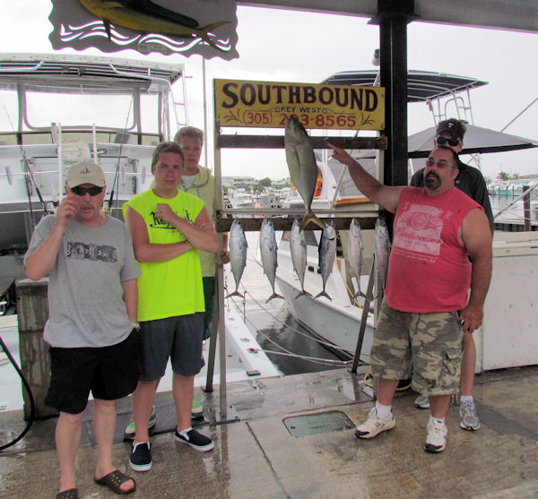Big Yellow Jack and Bonitos  Caught in Key West fishing on charter boat Southbound