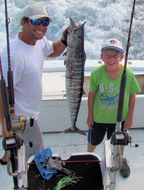Wahoo caught in Key West fishing on charter boat Southbound from Charter Boat Row Key Wes