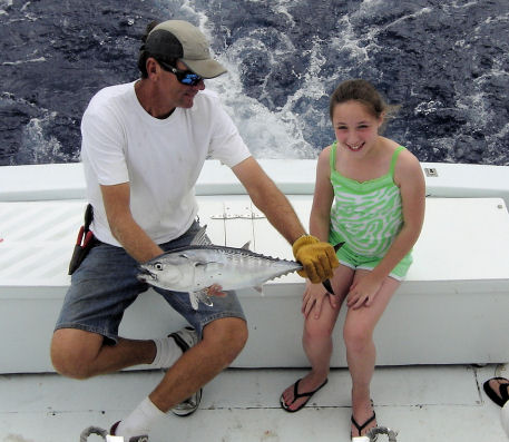 Bonito caught on Key West fishing charter boat Southbound from Charter Boat Row Key West