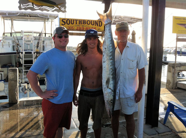 Very Big Barracuda caught fishing Key West on charter boat Southbound from Charter Boat Row Key West