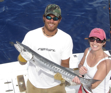 Barracuda caught fishing Key West on Charter Boat Soutbhound