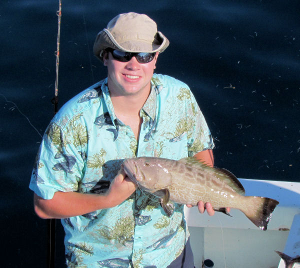 Grouper caught in Key West fisihing on charter boat Southbound from Charter Boat Row, Key West Florida