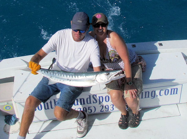 Barracuda caught fishing Key West on charter boat Southbound from Charter Boat Row Key West