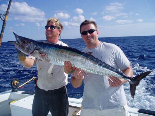 Wahoo caught aboard Southbound in Key West Florida in 2004