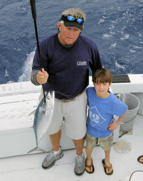 Bonito caught fishing aboard the Charter Boat Southbound in Key West, Florida