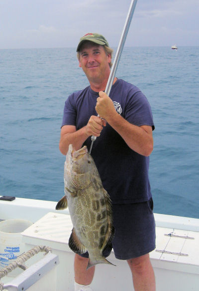 Black Grouper caught in Key West Fishing on charter boat Southbound from Charter Boat Row, Key West