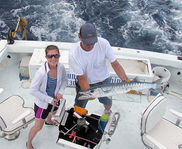 Barracuda caught fishing Key West on charter boat Southbound from Charter Boat Row Key West