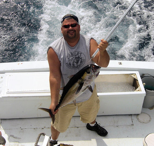 Black Fin Tun caught in Key West fishing on charter boat Southbound from Charter Boat Row, Key West