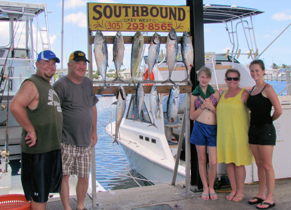 bonito caught in Key West fishing on charter boat Southbound