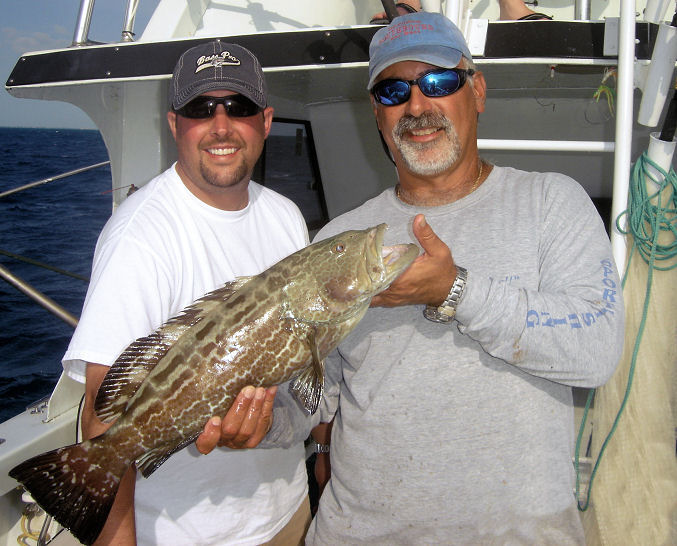 Black Grouper caught in Key West fishing on charter boat Southbound from Charter Boat Row Key West