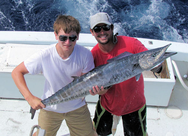 25 lb Wahoo caught in Key West fishing on charter boat Soutbhbound from Charter Boat Row Key West