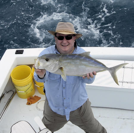 Large Yellow Jack caught in Key West fishing on Charter boat Southbound from Charter Boat Row, Key West