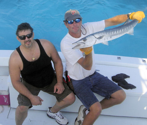 Barracuda caught fishing on charter boat Southbound in Key West, Florida