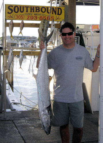 25 lb. Kingfish caught fishing Key West, Florida on charter boat Southbound