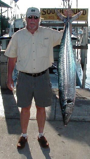 Best King Mackerel caught aboard Southbound in Key West Florida in 2004