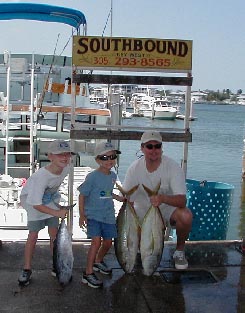 The end of a good half day of fishing in Key West Florida