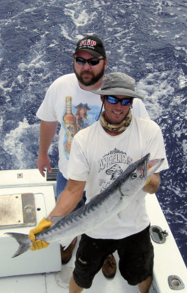 Barracuda Caught fishing on Charter Boat Southbound in Key West, Florida