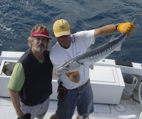 Barracuda caught and released fishing Key West, Florida on charter boat Southbound