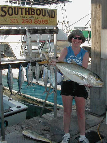 Big Yellow Jack caught aboard Southbound in Key West Florida in 2004