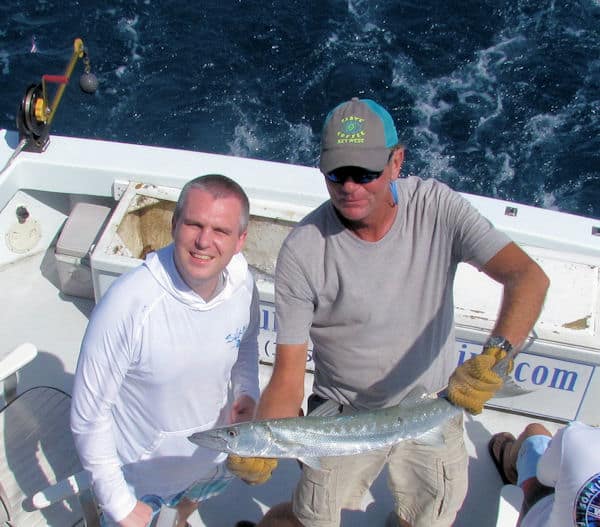 Barracuda caught on the reef off Key West