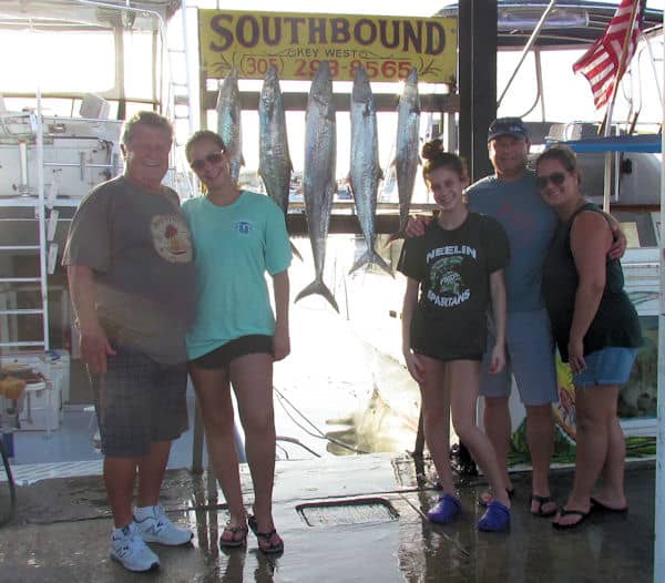 Kingfish are fun to catch on charter fishing trips in Key West Florida